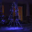 VIDAXL - vidaXL Arbre de Noël cône 160 LED d'intérieur/d'extérieur 78x120 cm - vignette
