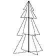 VIDAXL - vidaXL Arbre de Noël cône 160 LED d'intérieur/d'extérieur 78x120 cm - vignette