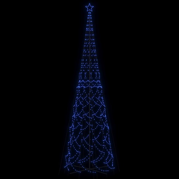 VIDAXL - vidaXL Arbre de Noël cône 3000 LED Bleues 230x800 cm - large