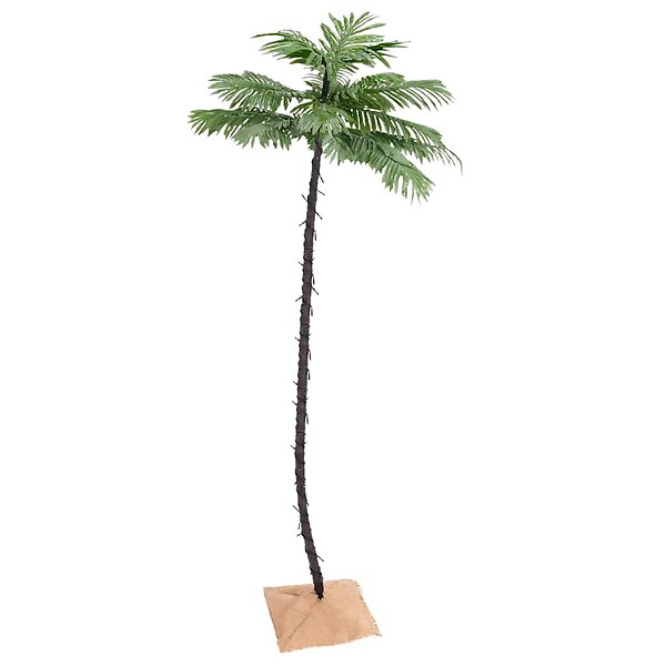 VIDAXL - vidaXL Palmier à  LED 136 LED Blanc chaud 220 cm - large