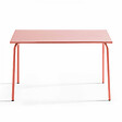 OVIALA - Ensemble table de jardin en métal et 4 chaises argile - Palavas - vignette