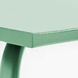 OVIALA - Ensemble table de jardin en métal et 4 chaises vert sauge - Palavas - vignette