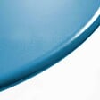 OVIALA - Ensemble table de jardin ronde et 6 fauteuils acier bleu pacific - Palavas - vignette