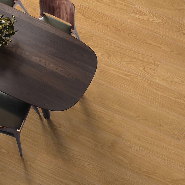 RO'MA NATURE - Carrelage effet Parquet Bois Chêne Miel 121x19,5x0,9 cm In&Out Valoren - Sol et mur intérieur et Sol extérieur (vendu par carton de 0,94 m²) - large