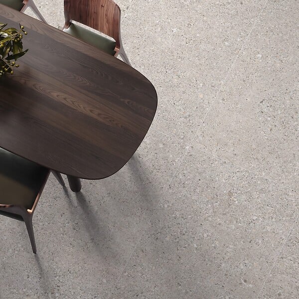 RO'MA NATURE - Carrelage effet Béton Gris Silver 120x60x0,9 cm In&Out Arvelis - Sol et mur intérieur et Sol extérieur (vendu par carton de 1,44 m²) - large