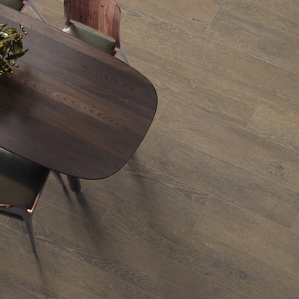 RO'MA NATURE - Carrelage effet Parquet Bois Brun Foncé 121x19,5x0,9 cm In&Out Lunerol - Sol et mur intérieur et Sol extérieur (vendu par carton de 0,94 m²) - large