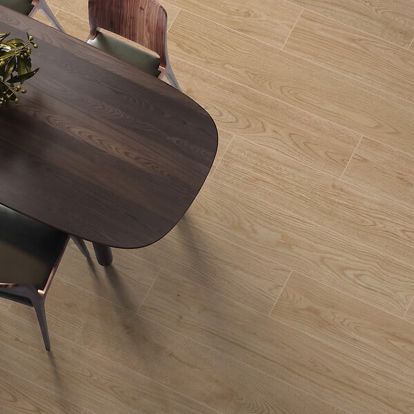 RO'MA NATURE - Carrelage effet Parquet Bois Chêne Brun 121x19,5x0,9 cm In&Out Valoren - Sol et mur intérieur et Sol extérieur (vendu par carton de 0,94 m²) - large