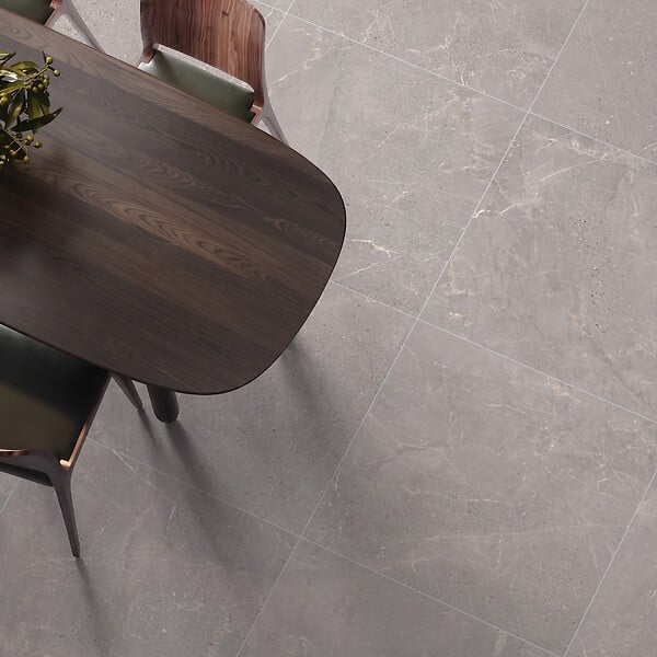 RO'MA NATURE - Carrelage effet Pierre Gris Silver 60x60x0,9 cm In&Out Torvane - Sol et mur intérieur et Sol extérieur (vendu par carton de 1,08 m²) - large