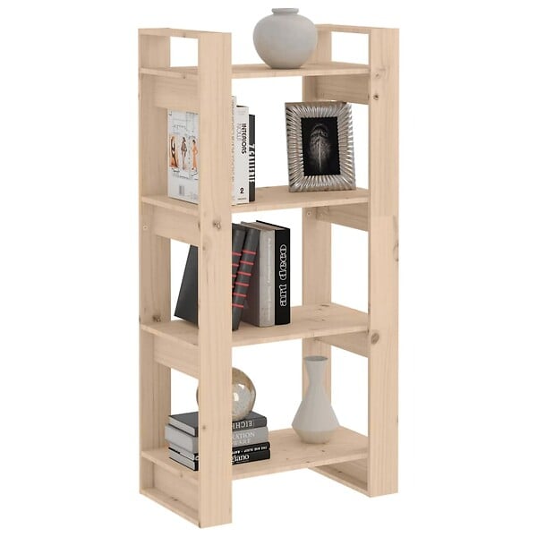 VIDAXL - vidaXL Bibliothèque/Séparateur de pièce 60x35x125 cm Bois massif - large