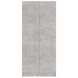 VIDAXL - vidaXL Bibliothèque Gris béton 82,5x30,5x185,5 cm Bois d'ingénierie - vignette
