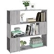 VIDAXL - vidaXL Bibliothèque/Séparateur de pièce Sonoma gris 100x24x94 cm - vignette