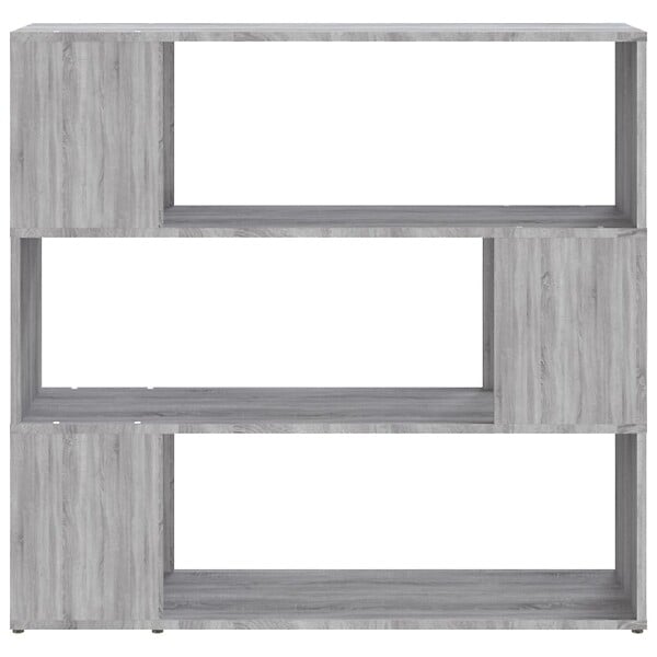 VIDAXL - vidaXL Bibliothèque/Séparateur de pièce Sonoma gris 100x24x94 cm - large
