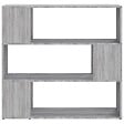 VIDAXL - vidaXL Bibliothèque/Séparateur de pièce Sonoma gris 100x24x94 cm - vignette