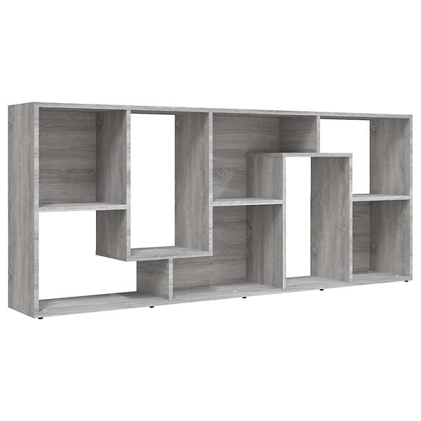 VIDAXL - vidaXL Bibliothèque Sonoma gris 67x24x161 cm Bois d'ingénierie - large