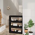 VIDAXL - vidaXL Bibliothèque/Cloison Noir 80x30x103 cm Bois d'ingénierie - vignette