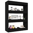 VIDAXL - vidaXL Bibliothèque/Cloison Noir 80x30x103 cm Bois d'ingénierie - vignette