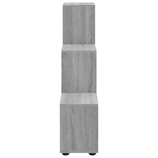 VIDAXL - vidaXL Bibliothèque escalier Sonoma gris 107 cm Bois d'ingénierie - large