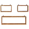 VIDAXL - vidaXL Bois d'Acacia Solide Ensemble d'Etagères Murales Cube 3 pcs Flottante Etagère Suspendue Support Mural Salon Salle de Séjour Maison Intérieur - vignette