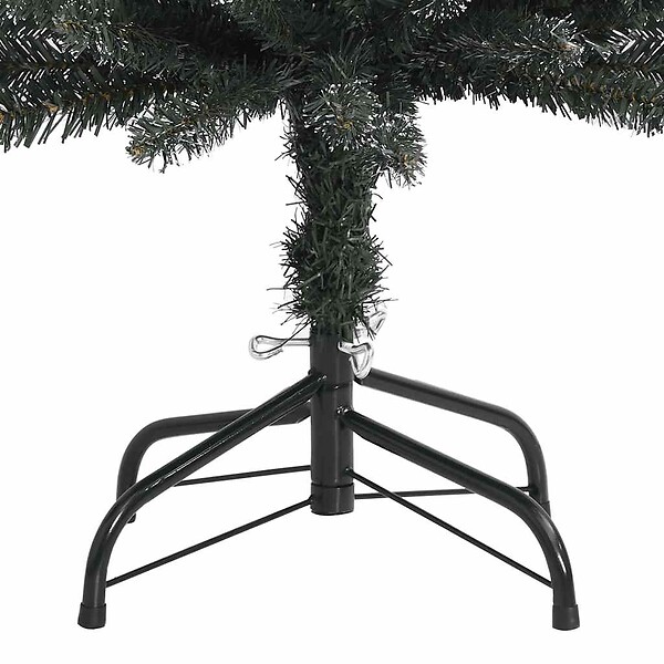 VIDAXL - vidaXL Sapin de Noël artificiel mince avec support Vert 180 cm PVC - large