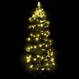 VIDAXL - vidaXL Arbre de Noël hélicoïdal pré-éclairé et support vert 150 cm PVC - vignette