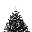 VIDAXL - vidaXL Arbre de Noël neigeux avec base de parapluie Noir 170 cm PVC - vignette