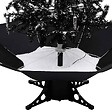 VIDAXL - vidaXL Arbre de Noël neigeux avec base de parapluie Noir 170 cm PVC - vignette