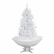 VIDAXL - vidaXL Arbre de Noël neigeux avec base de parapluie Blanc 170 cm - vignette