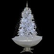 VIDAXL - vidaXL Arbre de Noël neigeux avec base de parapluie Blanc 170 cm - vignette