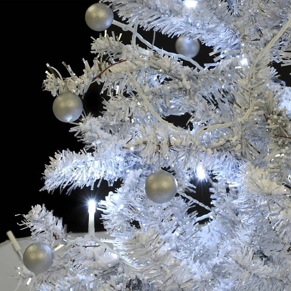 VIDAXL - vidaXL Arbre de Noël neigeux avec base de parapluie Blanc 170 cm - large