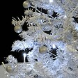 VIDAXL - vidaXL Arbre de Noël neigeux avec base de parapluie Blanc 170 cm - vignette