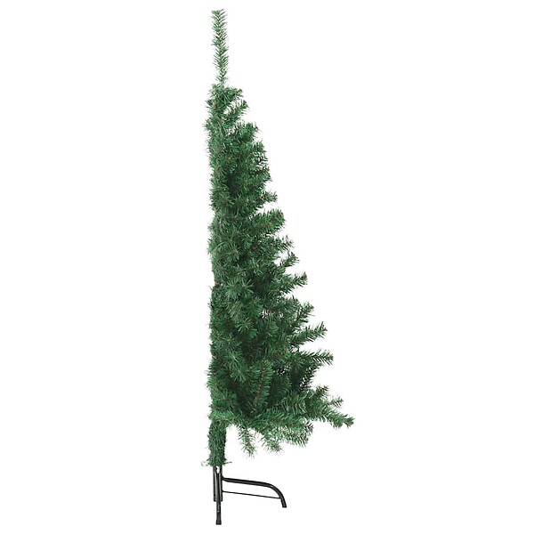 VIDAXL - vidaXL Sapin de Noël artificiel moitié avec support vert 120 cm PVC - large
