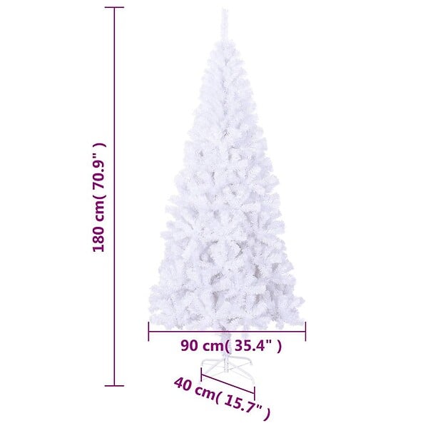 VIDAXL - vidaXL Arbre de Noël artificiel avec support 180 cm 620 branches - large