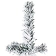 VIDAXL - vidaXL Demi sapin de Noël artificiel mince avec neige floquée 210 cm - vignette