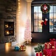 VIDAXL - vidaXL Demi sapin de Noël artificiel mince avec support Rose 120 cm - vignette