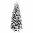 VIDAXL - vidaXL Sapin de Noël artificiel avec neige floquée 120 cm PVC et PE - vignette