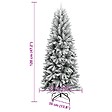 VIDAXL - vidaXL Sapin de Noël artificiel avec neige floquée 120 cm PVC et PE - vignette