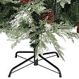 VIDAXL - vidaXL Sapin de Noël avec pommes de pin Vert et blanc 195 cm PVC et PE - vignette