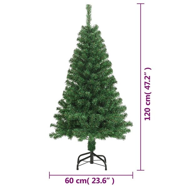 VIDAXL - vidaXL Arbre de Noël artificiel avec branches épaisses vert 120 cm PVC - large