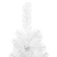 VIDAXL - vidaXL Demi sapin de Noël artificiel mince avec support Blanc 240 cm - vignette