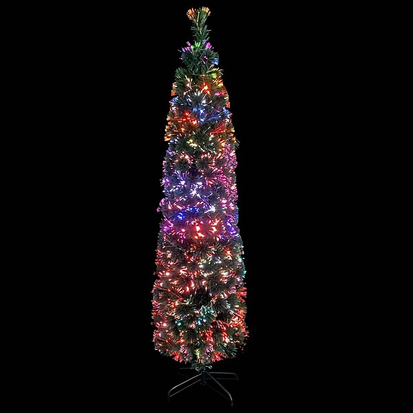 VIDAXL - vidaXL Arbre de Noël artificiel mince et support 150 cm fibre optique - large