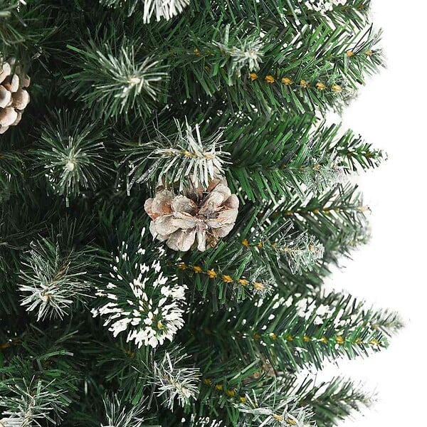 VIDAXL - vidaXL Sapin de Noël artificiel mince avec support 180 cm PVC - large