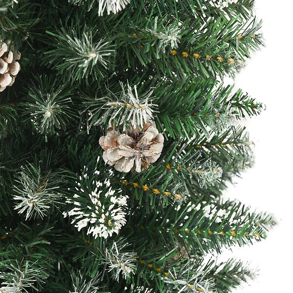 VIDAXL - vidaXL Sapin de Noël artificiel mince avec support 150 cm PVC - large