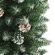 VIDAXL - vidaXL Sapin de Noël artificiel mince avec support 210 cm PVC - vignette