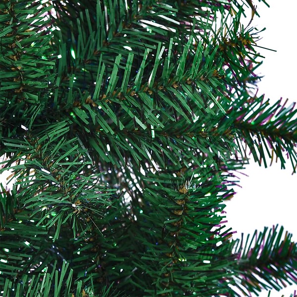 VIDAXL - vidaXL Sapin de Noël artificiel pointes iridescentes Vert 210 cm PVC - large