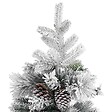 VIDAXL - vidaXL Sapin de Noël à  flocons de neige et pommes de pin 195 cm PVC/PE - vignette