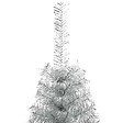 VIDAXL - vidaXL Demi sapin de Noël artificiel avec support argenté 240 cm PET - vignette
