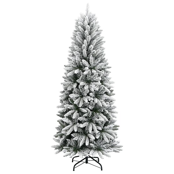 VIDAXL - vidaXL Sapin de Noël artificiel avec neige floquée 180 cm PVC et PE - large