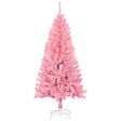 VIDAXL - vidaXL Sapin de Noël artificiel avec support rose 120 cm PVC - vignette