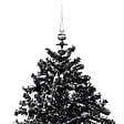 VIDAXL - vidaXL Arbre de Noël neigeux avec base de parapluie Noir 140 cm PVC - vignette