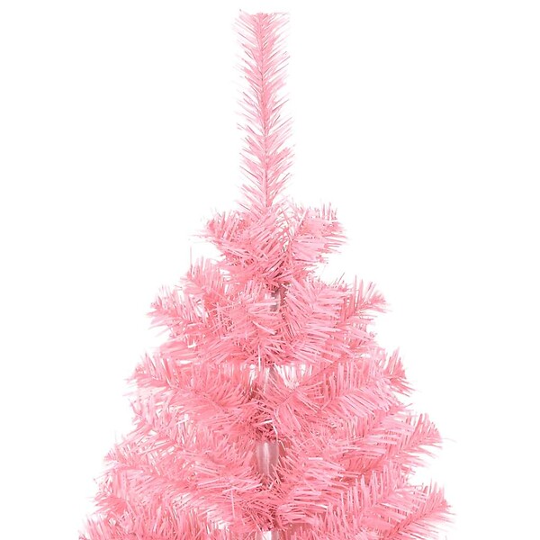 VIDAXL - vidaXL Sapin de Noël artificiel avec support rose 150 cm PVC - large